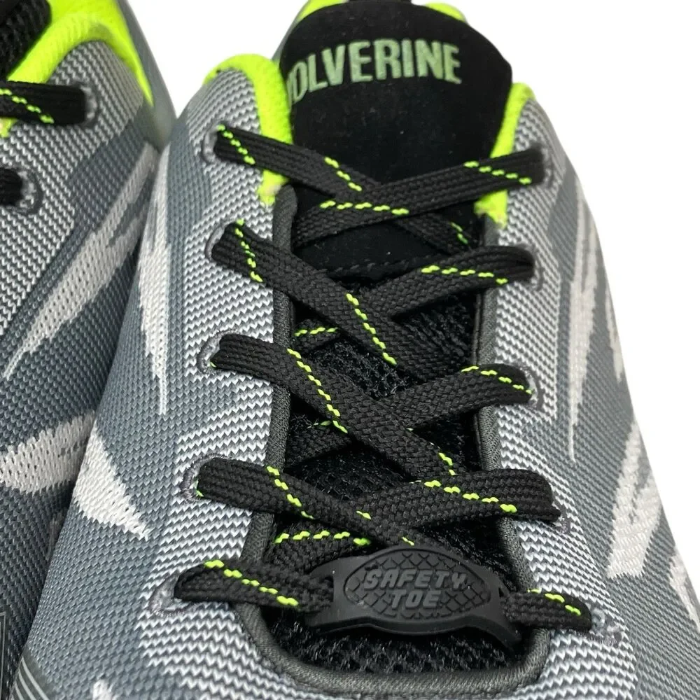 Wolverine Composite Toe Mens 12 Gray Jetstream‎ 2 Missmatched L12EW,R12M Green